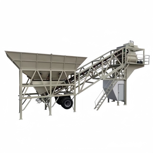 Mobile Towed Concrete Batching Plant