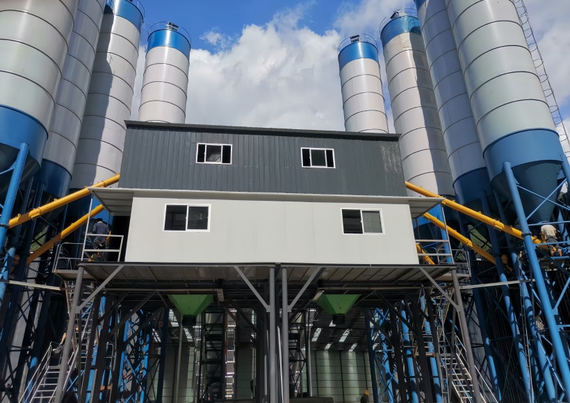 HZS90 concrete batching plant9