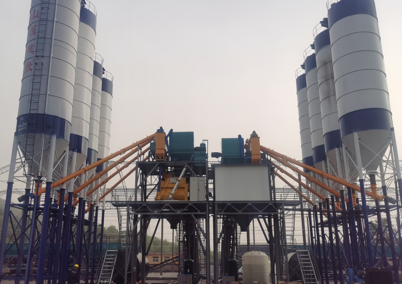 HZS90 concrete batching plant8 HZS90 concrete batching plant8